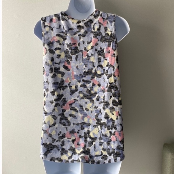 Bobeau Sleeveless Side Tie Striped Top - Picture 2 of 5